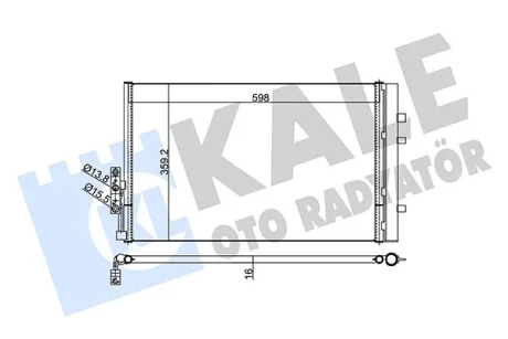 BMW Радиатор кондиционера с осушителем X3 F25,X4 F26 12- Kale 352610