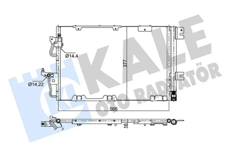 OPEL Радиатор кондиционера Astra H,Zafira B Kale 353065