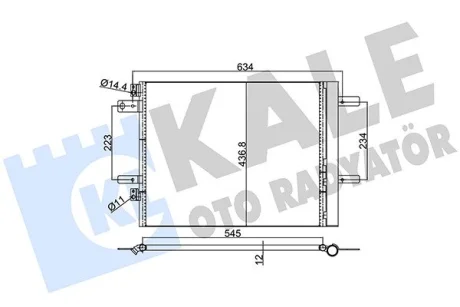 CITROEN радіатор кондиціонера C4 Grand Picasso,Jumpy,Spacetourer,Opel Combo Tour,Grandland,Peugeot 3008/308,508,Expert Kale 353150
