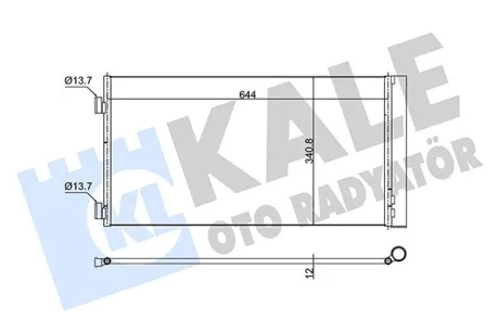 BMW Радиатор кондиционера Mini Cooper,One,Clubman,Countryman, Kale 353170