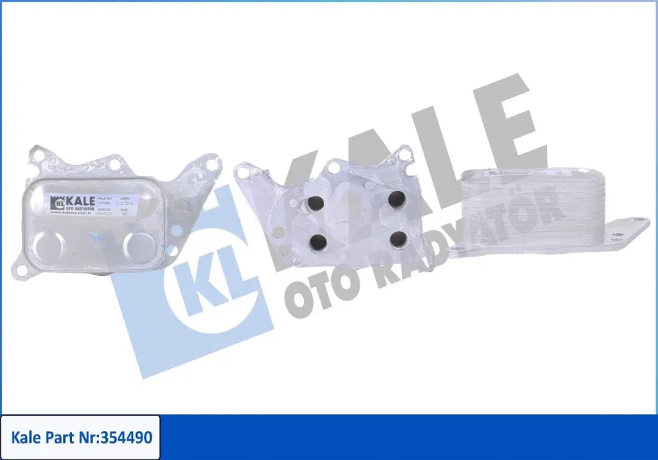 KALE CITROEN Масляный радиатор C4 Grand Picasso,C5 Aircross,C5 III,DS3/4/5,Peugeot 207/208/308/508/5008 1.6 Kale 354490 (фото 1)