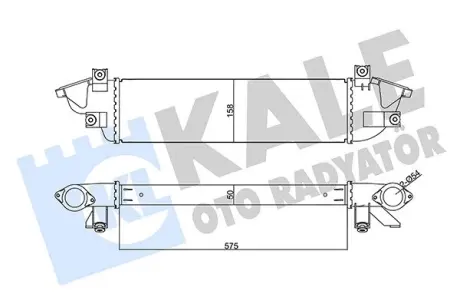 Інтеркулер Mitsubishi L200, Triton Intercooler OTO RADYATOR Kale 355670