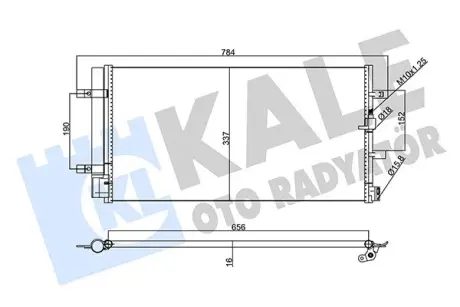 Радиатор кондиционера Audi A4, A5, A6, A7, Q5 Condenser KALE OTO RADYAT Kale 357770