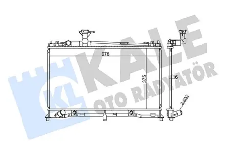 Радіатор охолодження Mazda 6 KALE OTO RADYATOR Kale 360000