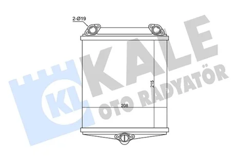 KALE DB Радіатор опалення салону (215*208*45) W126, C126 Kale 360195