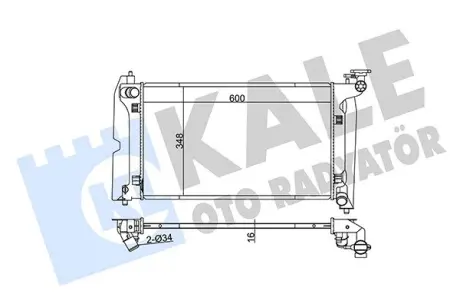 Радиатор охлаждения Toyota Avensis Kale 366900
