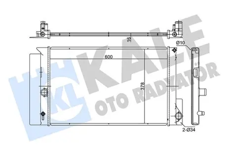 Радиатор охлаждения Toyota Auris, Avensis, Corolla, Verso Radiator Kale 372000
