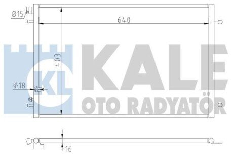 Радиатор кондиционера AudI A6 OTO RADYATOR Kale 375300