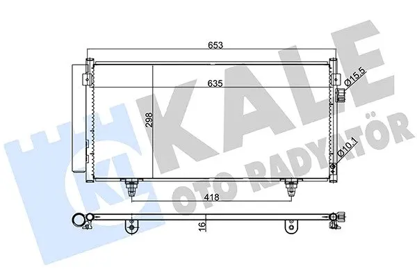 Радіатор кондиціонера Subaru Forester, Impreza, Xv KALE OTO RADYATOR Kale 389500 (фото 1)