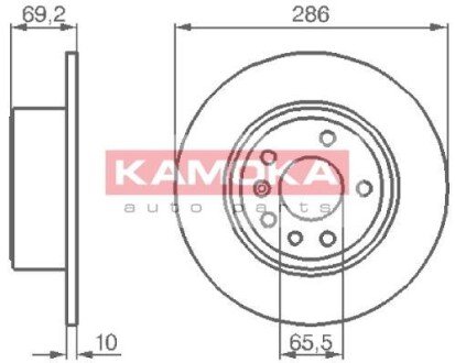 Гальмiвнi диски OPEL VECTRA B 95-03 KAMOKA 1031622