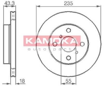 Гальмiвнi диски KAMOKA 1032168