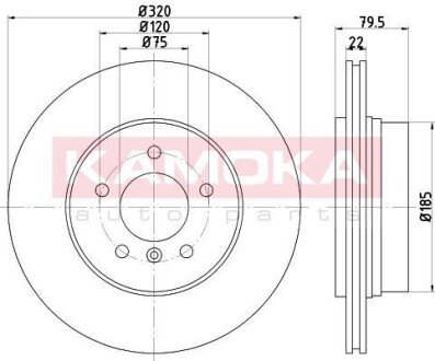 Гальмiвнi диски BMW X3 (E83) 04- KAMOKA 1032594