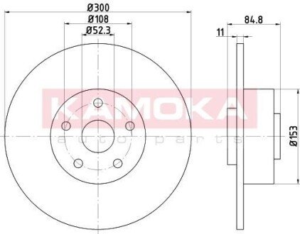 Гальмiвнi диски з пiдшипником RENAULT ESPACE IV 01-/VEL SATIS 02- KAMOKA 1032772