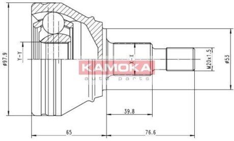 К-т шарнiрний привiдного валу KAMOKA 6681