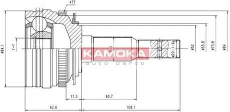 Автозапчасть KAMOKA 6746