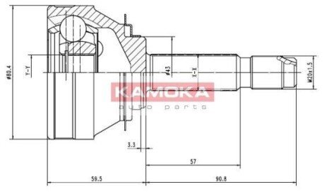 К-т шарнiрний привiдного валу KAMOKA 7002