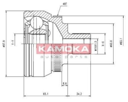 К-т шарнiрний привiдного валу KAMOKA 7050