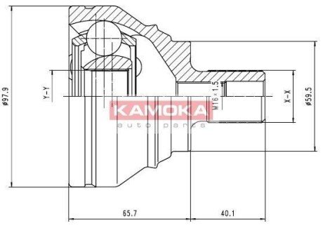 К-т шарнiрний привiдного валу KAMOKA 7274