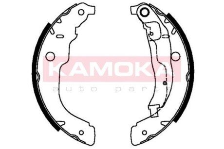 Гальмiвнi колодки барабаннi PEUGEOT 207 06- KAMOKA JQ202061