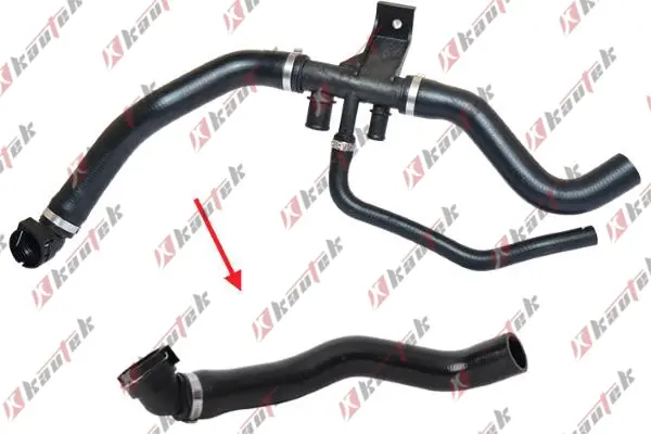 KAUTEK FIAT патрубок системи охолодження Ducato 2,2D 06-, CITROEN Jumper 2,2HDi 06- Kautek FIRH145 (фото 1)