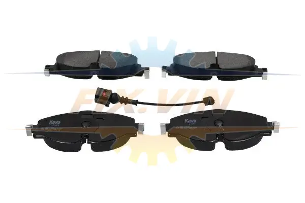 Комплект гальмівних колодок PARTS KAVO KBP-10002 (фото 1)