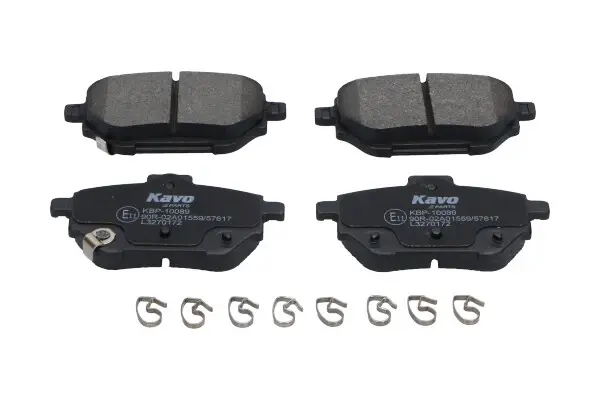 PARTS TOYOTA Колодки гальмівні задні TOYOTA COROLLA 1.2-2.0H 10.18- KAVO KBP10089 (фото 1)