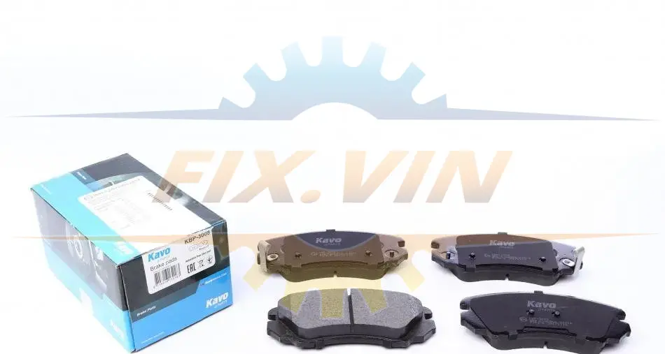 Комплект гальмівних колодок PARTS KAVO KBP-3008 (фото 1)