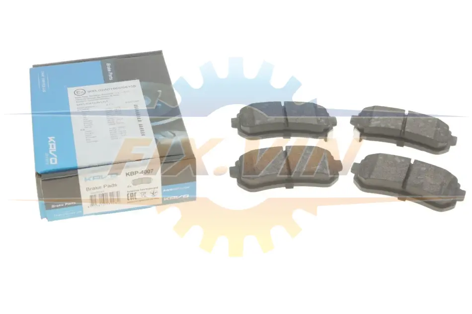 Комплект гальмівних колодок PARTS KAVO KBP-4007 (фото 1)