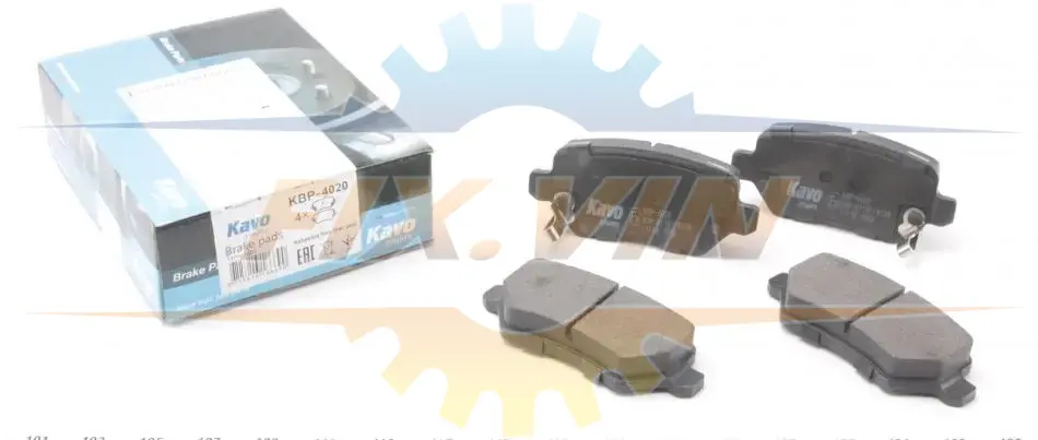 Комплект гальмівних колодок PARTS KAVO KBP-4020 (фото 1)