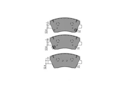 PARTS KBP4034 Комплект гальмівних накладок, дискове гальмо KAVO KBP-4034