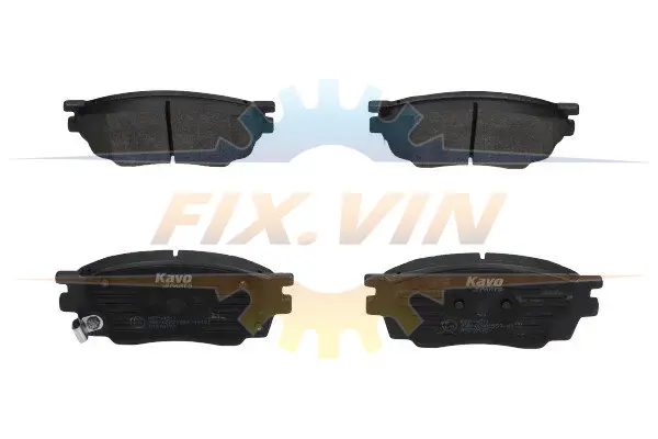 Комплект гальмівних колодок PARTS KAVO KBP-4511 (фото 1)