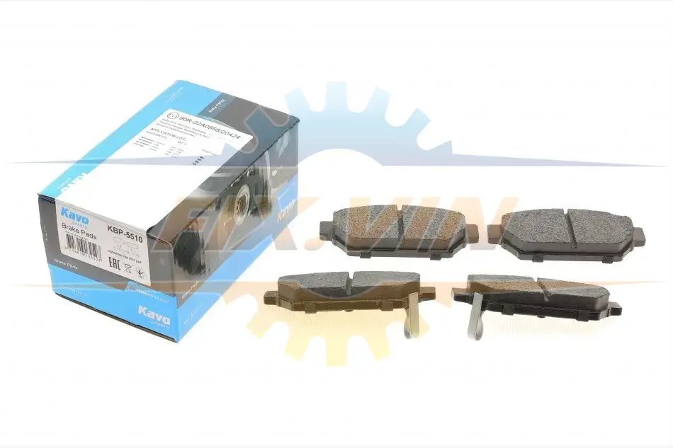 Комплект гальмівних колодок PARTS KAVO KBP-5510 (фото 1)
