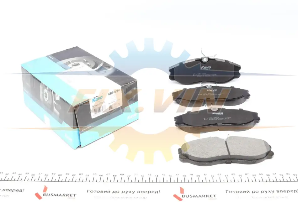 Комплект гальмівних колодок PARTS KAVO KBP-6506 (фото 1)