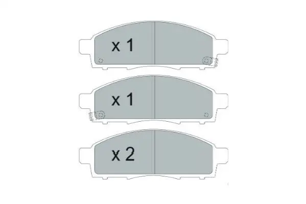 Комплект гальмівних колодок PARTS KAVO KBP-6599 (фото 1)