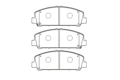 Комплект тормозных колодок KAVO KBP6611