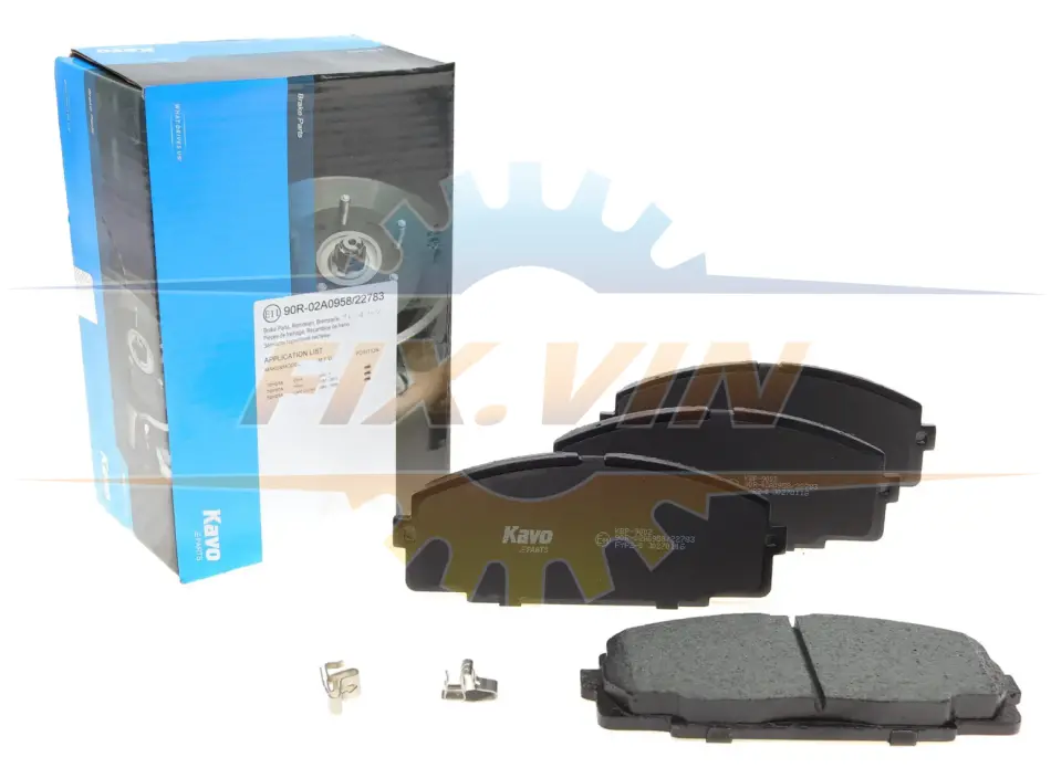 Комплект гальмівних колодок PARTS KAVO KBP-9002 (фото 1)