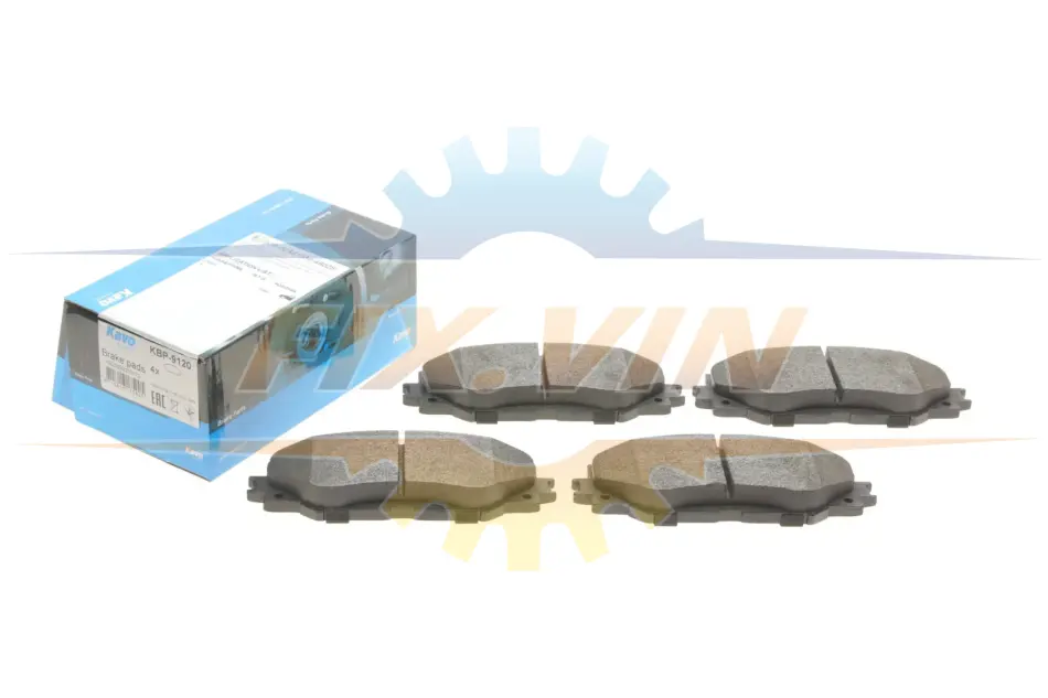 Комплект гальмівних колодок PARTS KAVO KBP-9120 (фото 1)