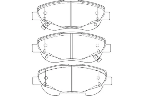 Комплект тормозных колодок KAVO KBP9143