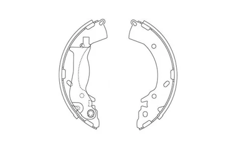 Комлект тормозных накладок KAVO KBS3419