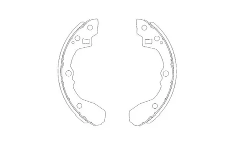 Комлект тормозных накладок KAVO KBS4403