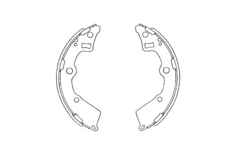 Комлект тормозных накладок KAVO KBS4409