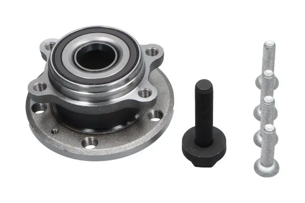 PARTS VW Маточина колеса передн. CADDY III 1.6 04-15, SKODA OCTAVIA II (1Z3) 1.4 04-13, SEAT ALTEA (5P1) 1.8 TFSI 07-15, AUDI A1 (8X1, 8XK) 1.4 TFSI 11-15 KAVO WBK10022 (фото 1)