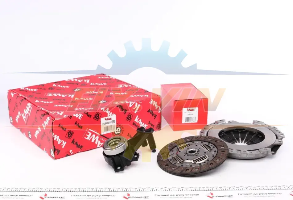 Комплект зчеплення Ford Fiesta 95-08 (d=190mm) (+вижимний) KAWE 962840CSC (фото 1)