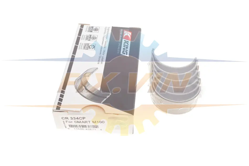 Вкладиші шатунні Smart Fortwo 0.6/0.7 03-07 (STD) King CR 334CP (фото 1)