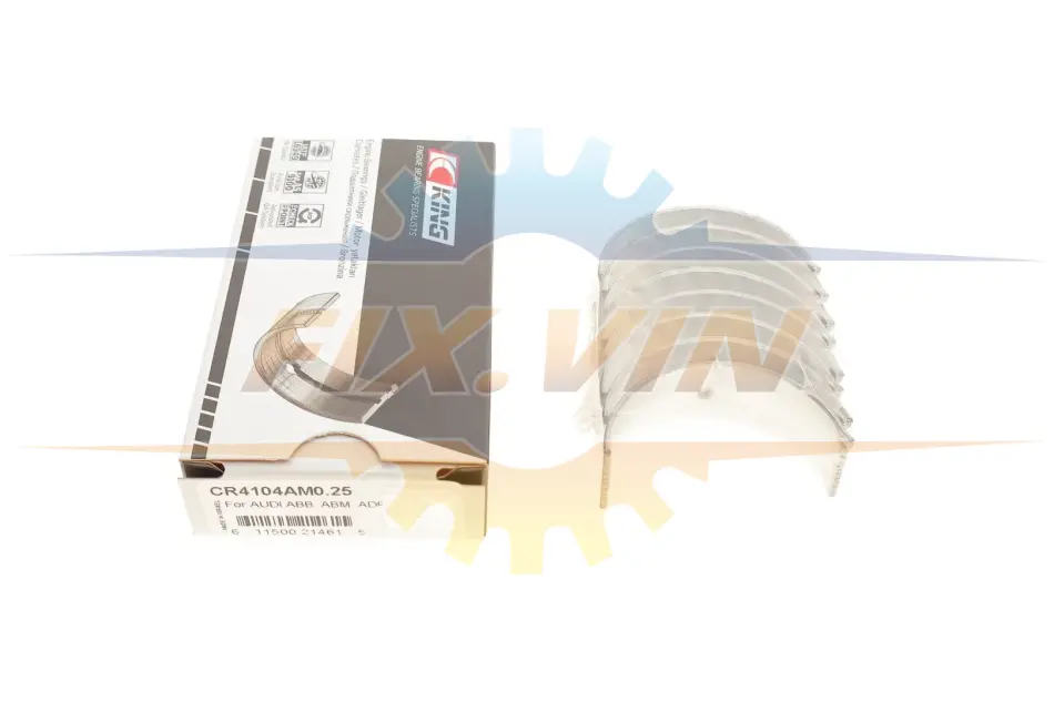 Вкладиші шатунні комплект KING AUDI/VW 1,8-2,0 King CR4104AM025 (фото 1)