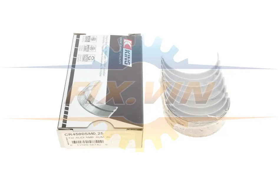Підшипники ковзання шатунні KING King CR4590SM0.25 (фото 1)