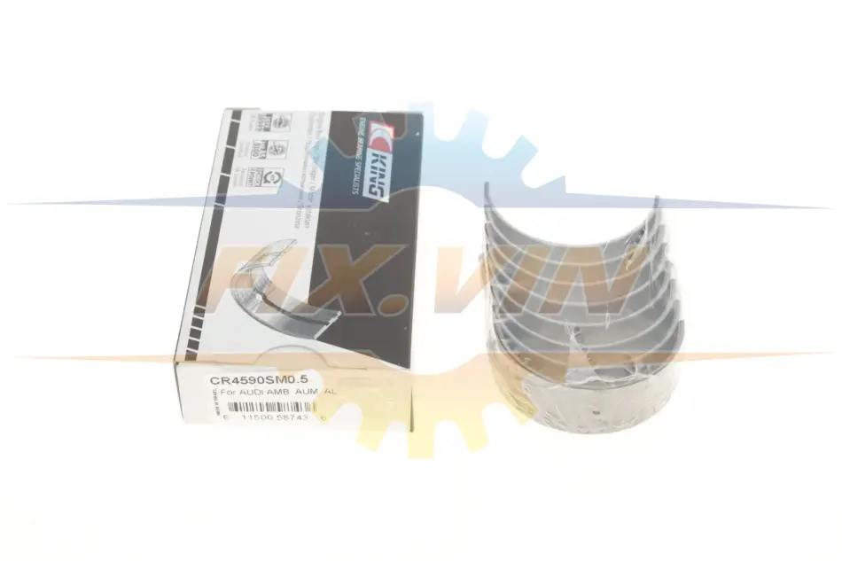 Вкладиші шатунні VW Caddy III/T5 2.0 03-15 (+0.50) KING King CR4590SM0.5 (фото 1)