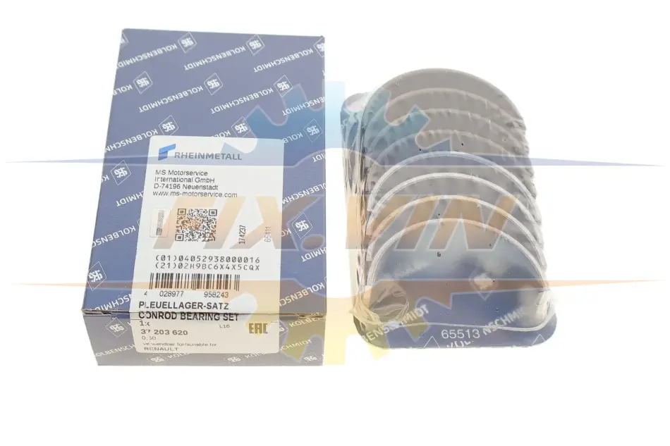Вкладиші шатунні RENAULT/NISSAN/OPEL/MB 0.50mm R9M 1,6TDI 11- (вир-во KS) KOLBENSCHMIDT 37203620 (фото 1)