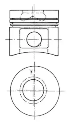 Поршень KOLBENSCHMIDT 40073600 (фото 1)
