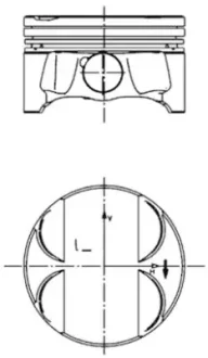 Поршень KOLBENSCHMIDT 40085620